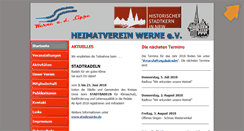 Desktop Screenshot of heimatverein-werne.de