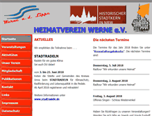 Tablet Screenshot of heimatverein-werne.de